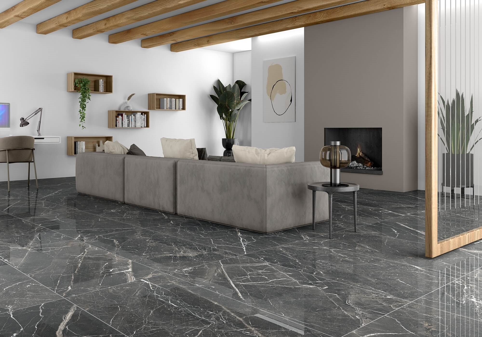 Placa ceramica XIRO BLACK 60X120 - Navarti